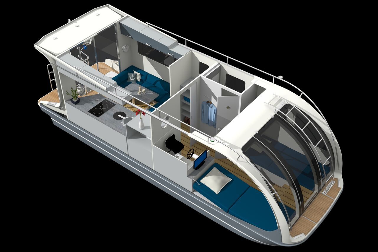 Caravanboat - interior