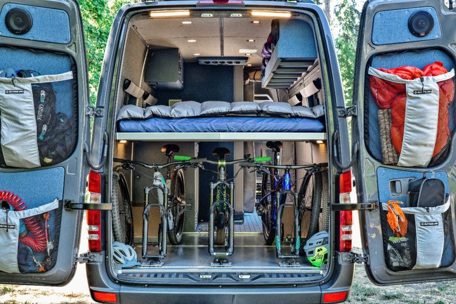 Off Grid Van - bike storage