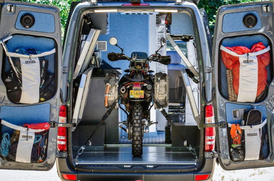 Off Grid Van - bike storage
