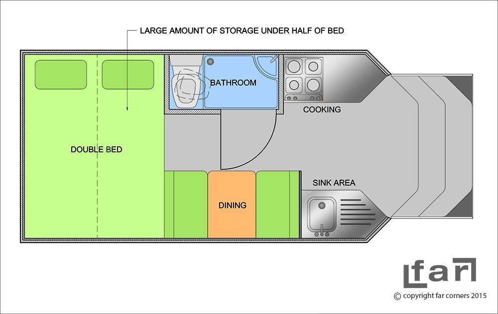 Land Rover Camper - Concept floor plan