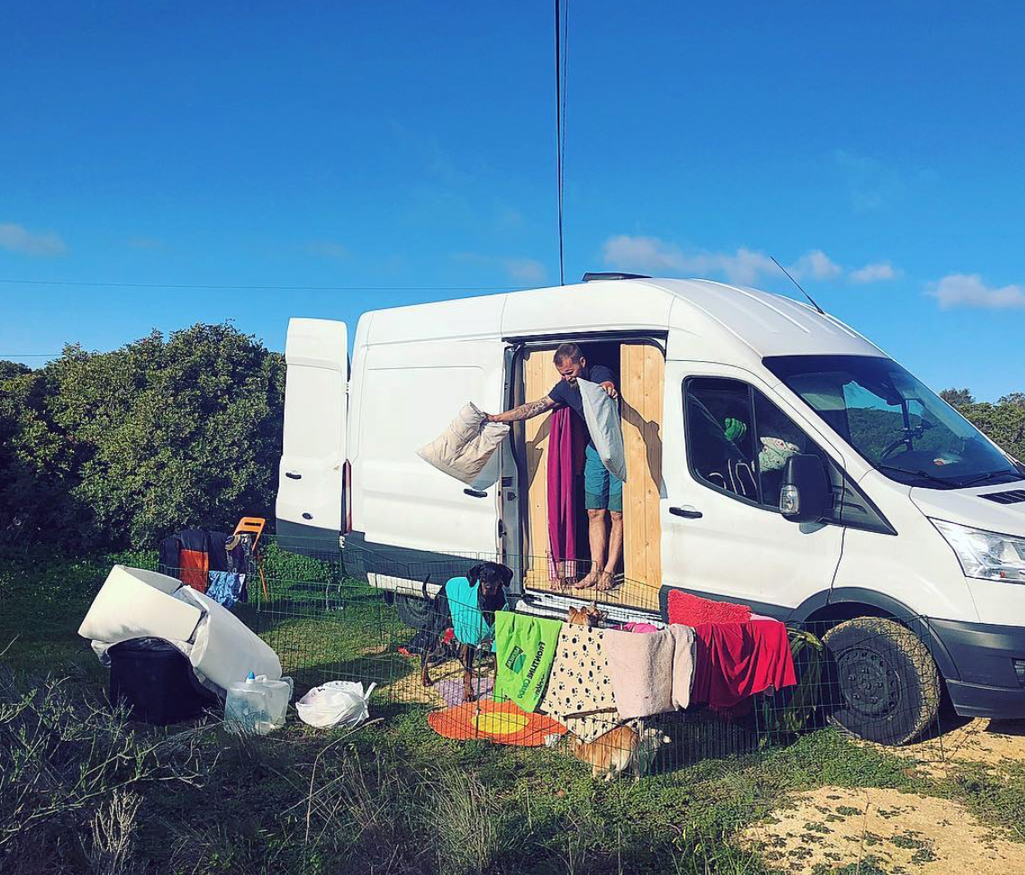 Living the van life - cleaning