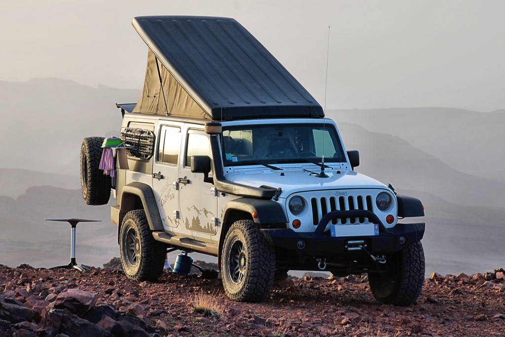The Epic Jeep Wrangler Camper Conversion With A Pop Top