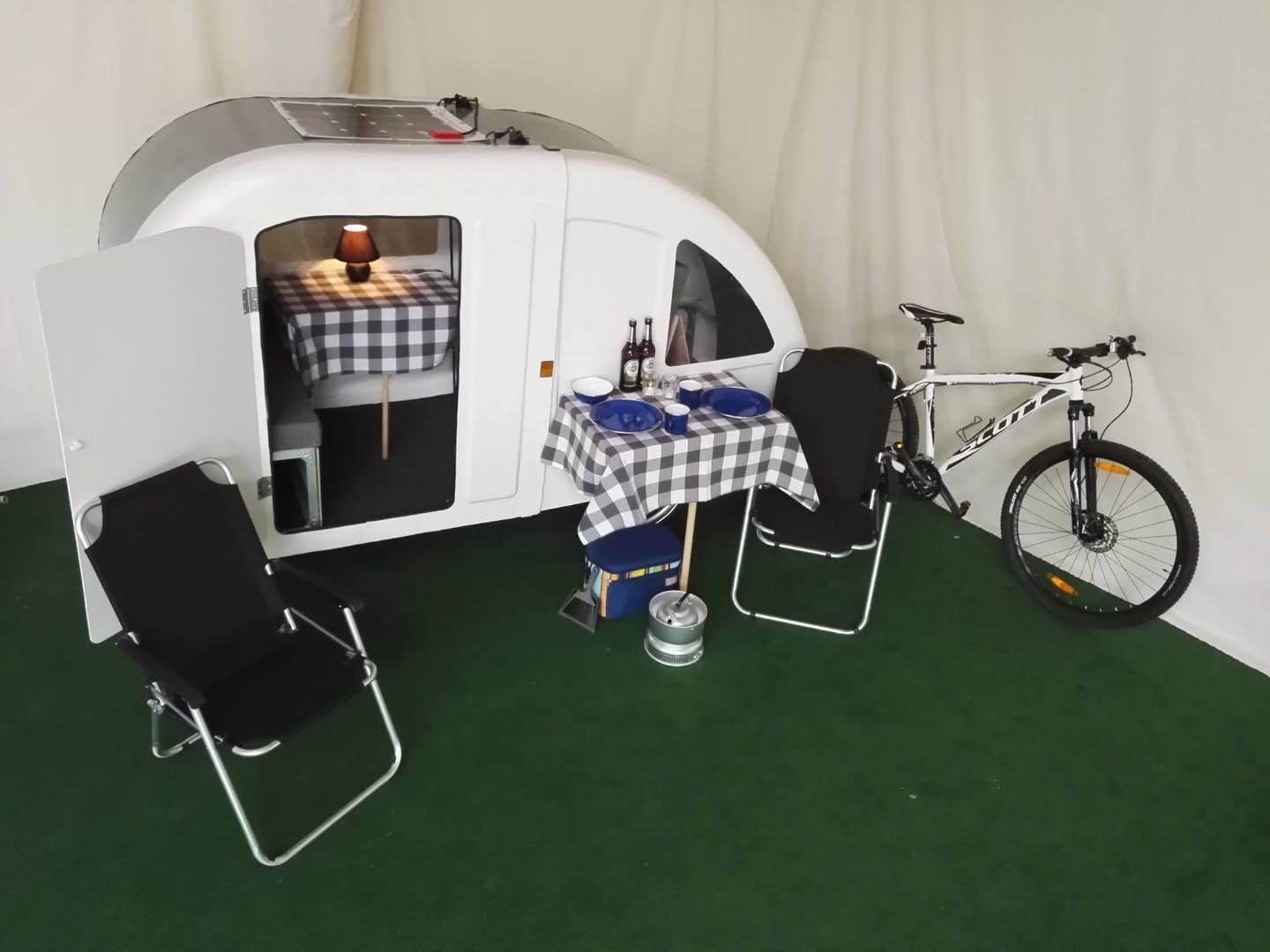 bicycle camper - set up