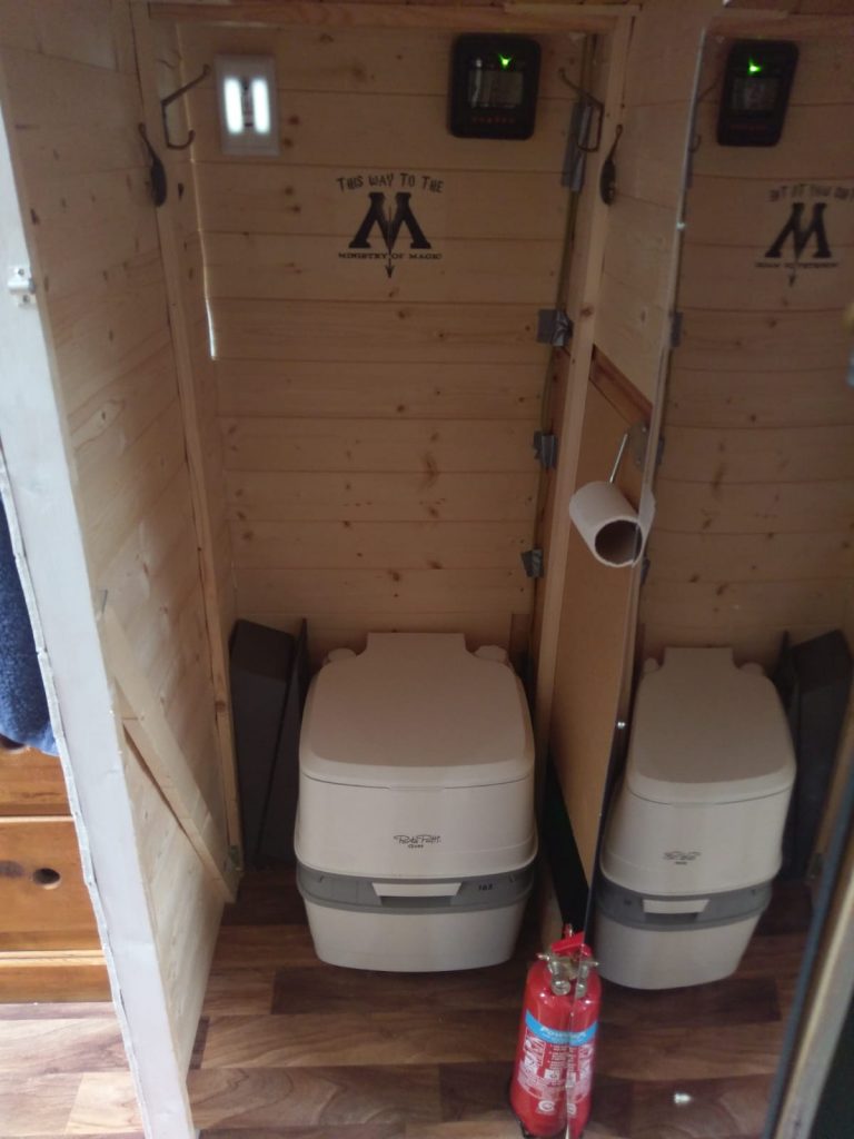 camper conversion - toilet