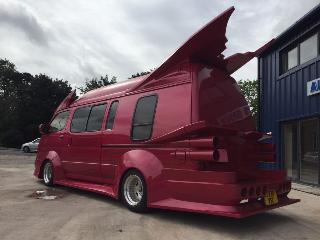 modified campervan - rear