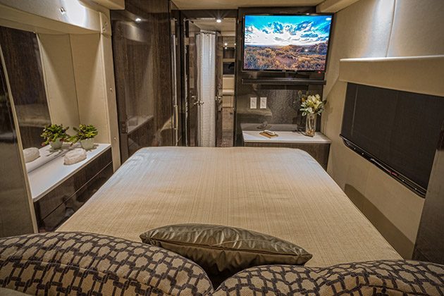 carbon fiber caravan - bedroom