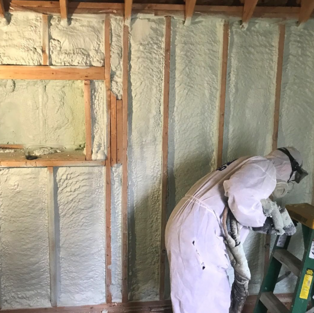 spray foam camper insulation