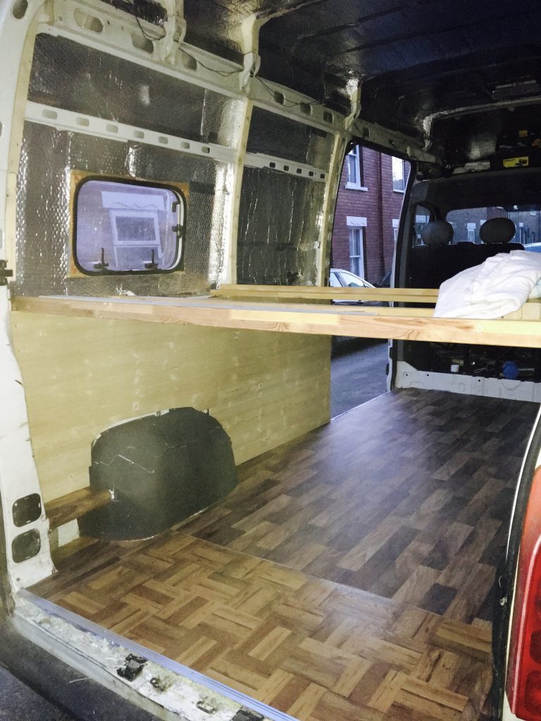 how to build a camper bed support