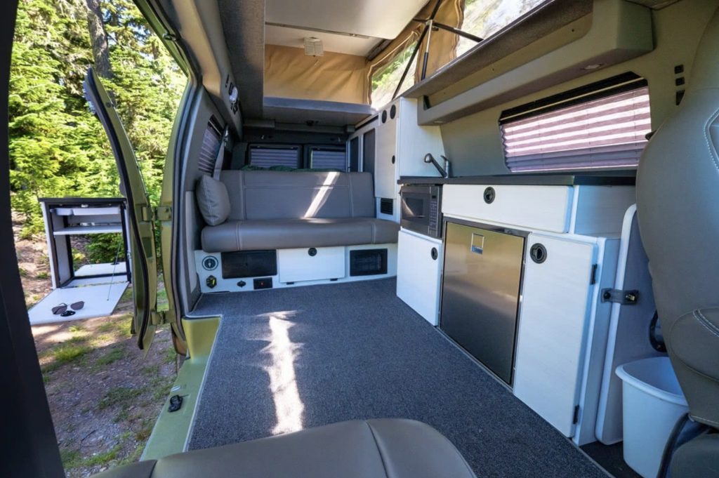 Sportsmobile Campers - interior of classic 4x4.
