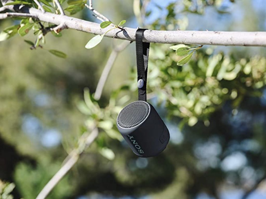 Accessories for vanlifers - speaker in trees 
