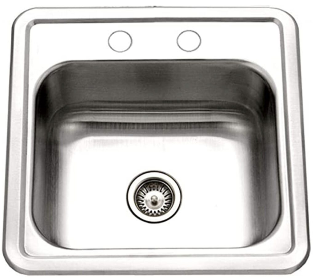 Best camper van sinks - small square Stainless Steel sink 