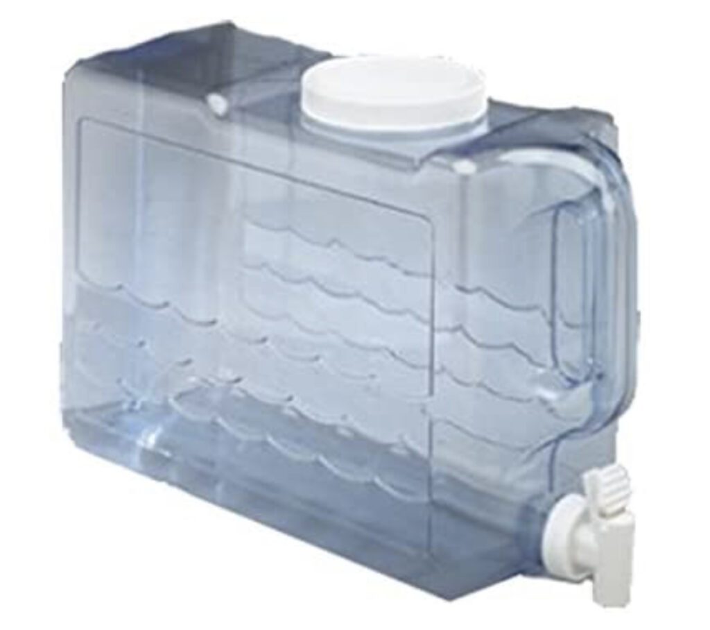 Camping water dispenser - clear with tap