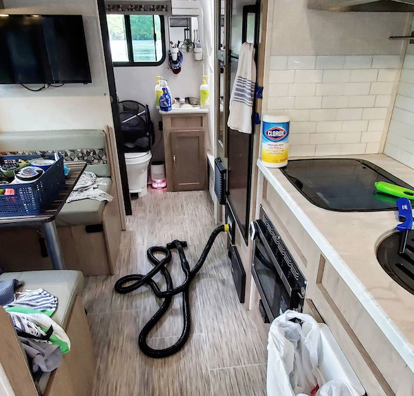 Cleaning your RV - preparing for a tidy