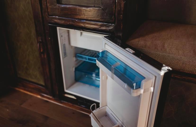 Faith - custom build camper - refrigerator
