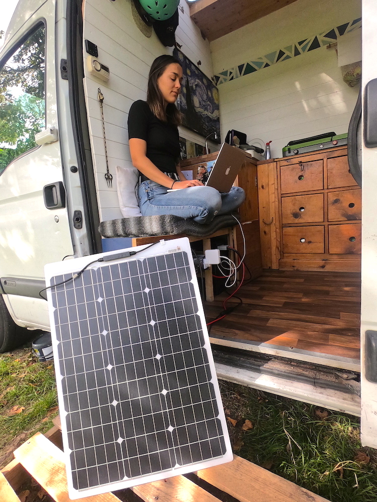 Using a solar panel with our VPH Campervan electrics