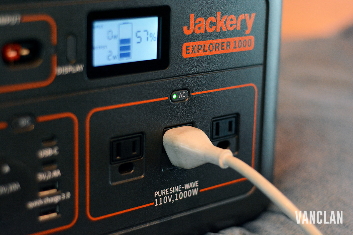Jackery Portable Power Station Charging a Laptop
