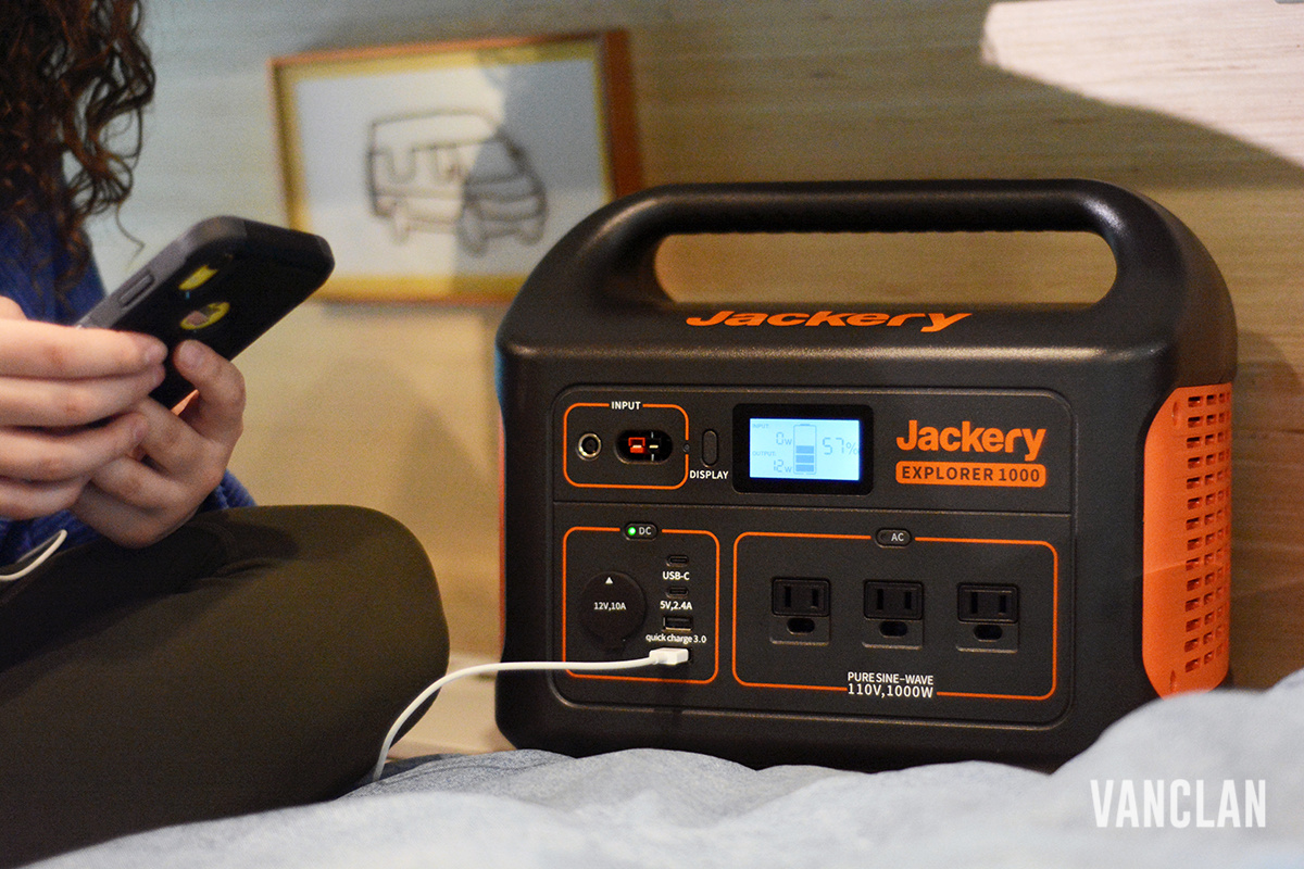 Jackery Portable Power Station in use